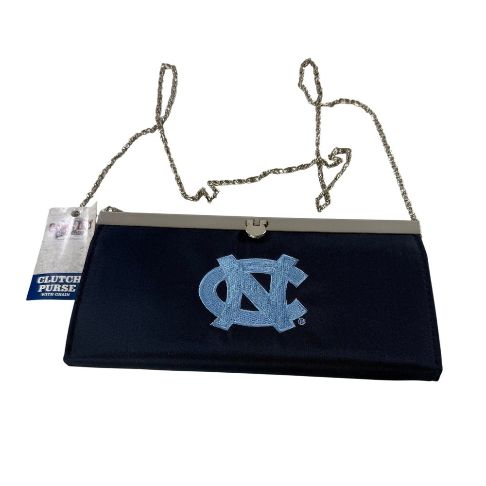 Game Day North Carolina Tar Heels Clutch Purse Chain Strap NEW